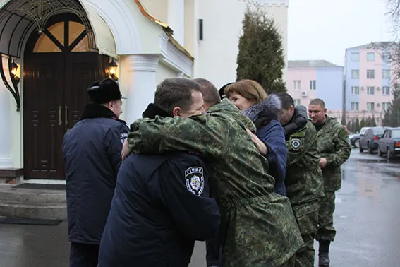 Керівник міліції Вінниччини зустрівся зі слідчими, які повернулись із зони АТО — фото 1